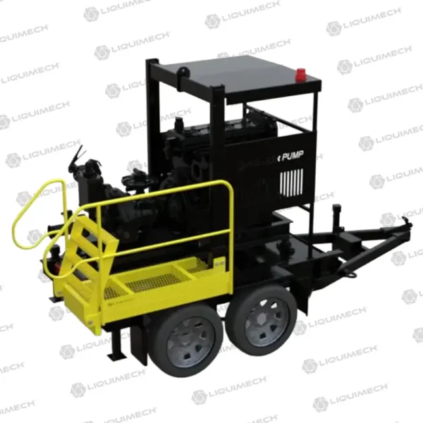 Liquimech truck access platforms with safety rails for heavy-duty vehicle loading and maintenance