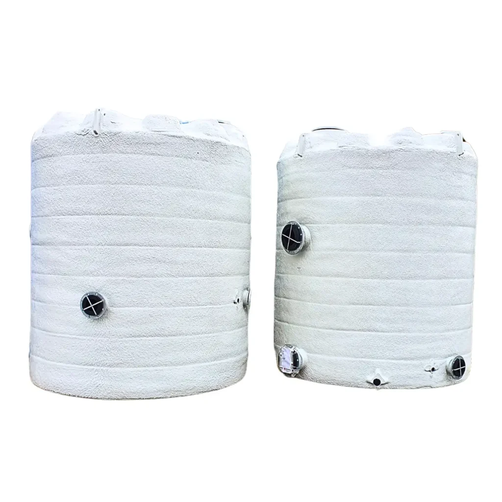 Liquimech insulated storage tank with UV protection for long-term outdoor use