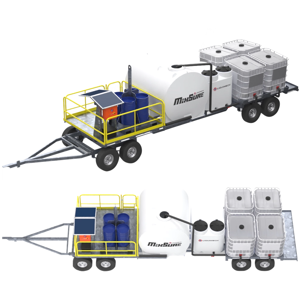 MIXSure automated chemical mixing tank engineered for accurate dosing and safe industrial chemical blending