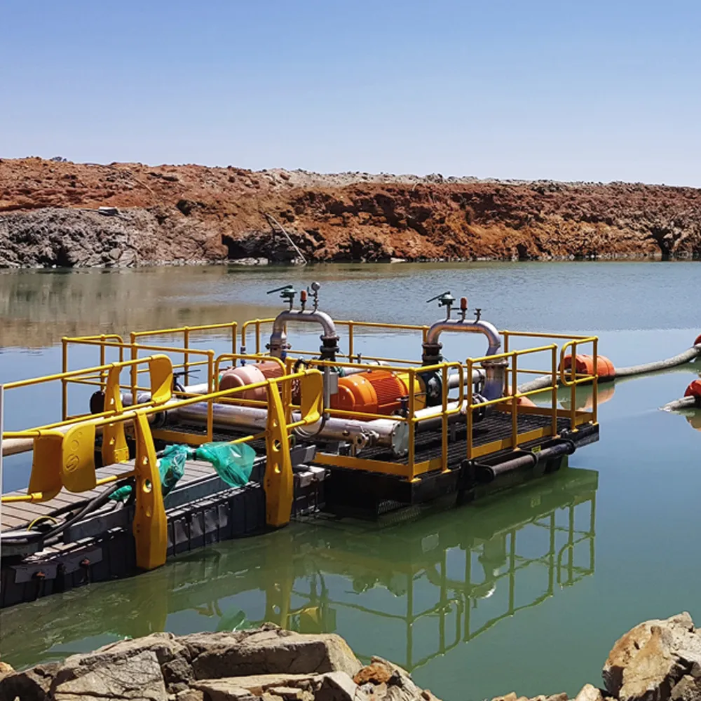 Modular heavy duty pontoons connected for large floating platform