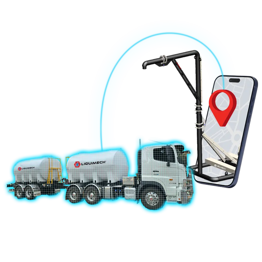 On-site Liquimech vehicle detection sensor enabling automated pump activation in mining
