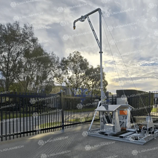 Overhead spray system with automated dust control features by Liquimech