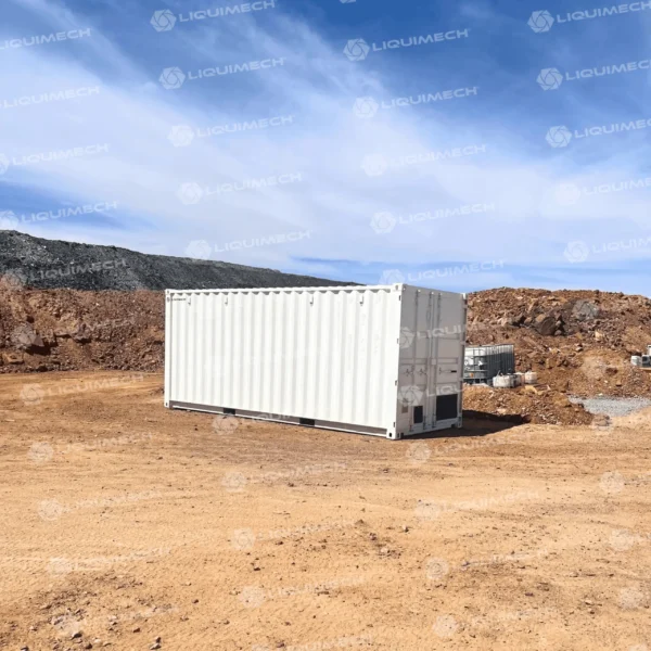 Portable water storage container system positioned on-site for efficient water handling and distribution.