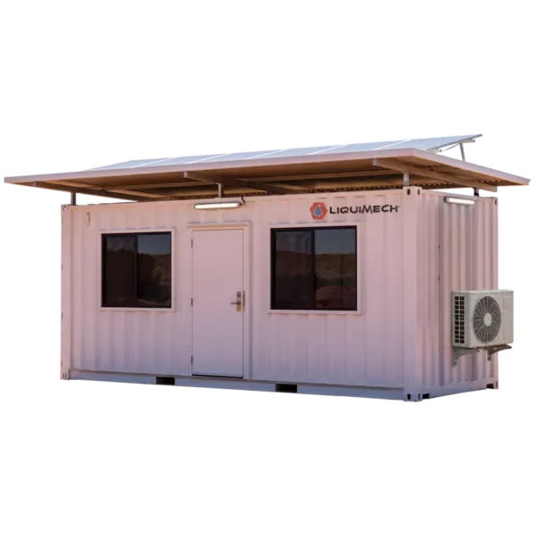 Remote off grid container water hydration station by Liquimech