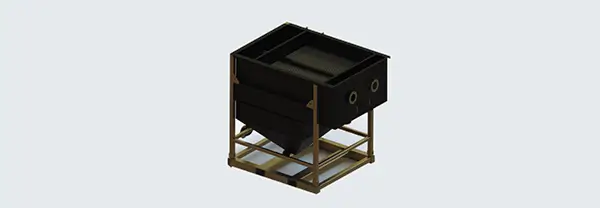 Rendered Drawing of Liquimech clarifier tank in harsh Australian industrial environment