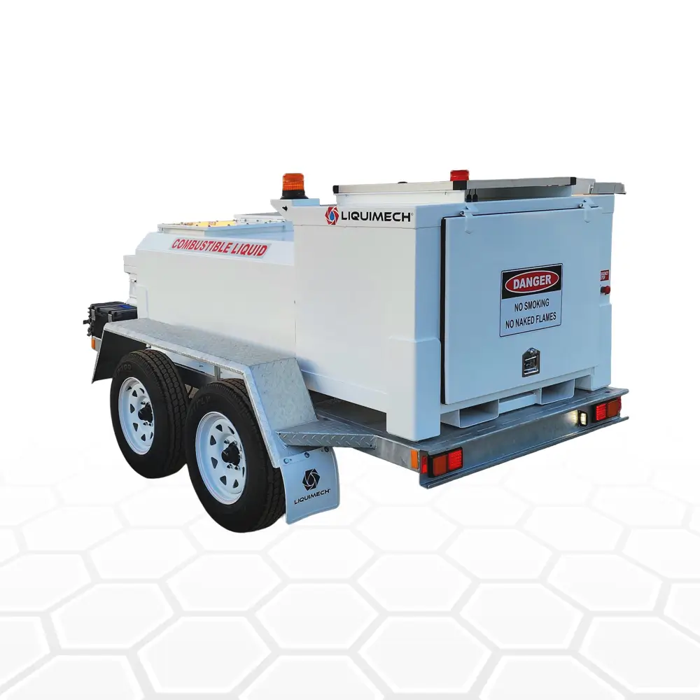 Road-ready bunded trailer with spill containment for compliant liquid transport by Liquimech
