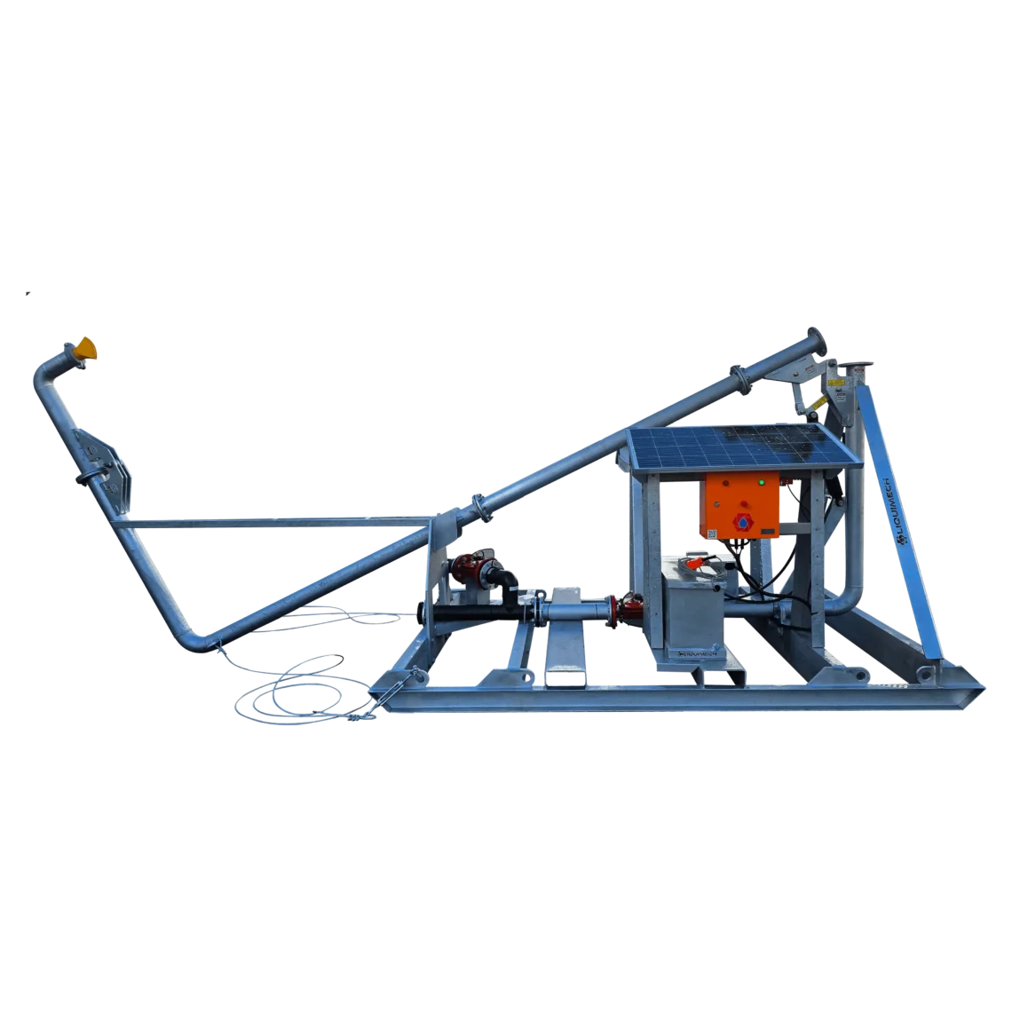 Smart foldable standpipe with Solar Powered Telemetry System