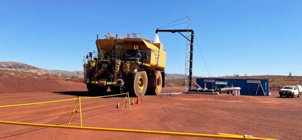 Solar-powered Liquimech Bulk Water Fill Station providing efficient water delivery in remote locations